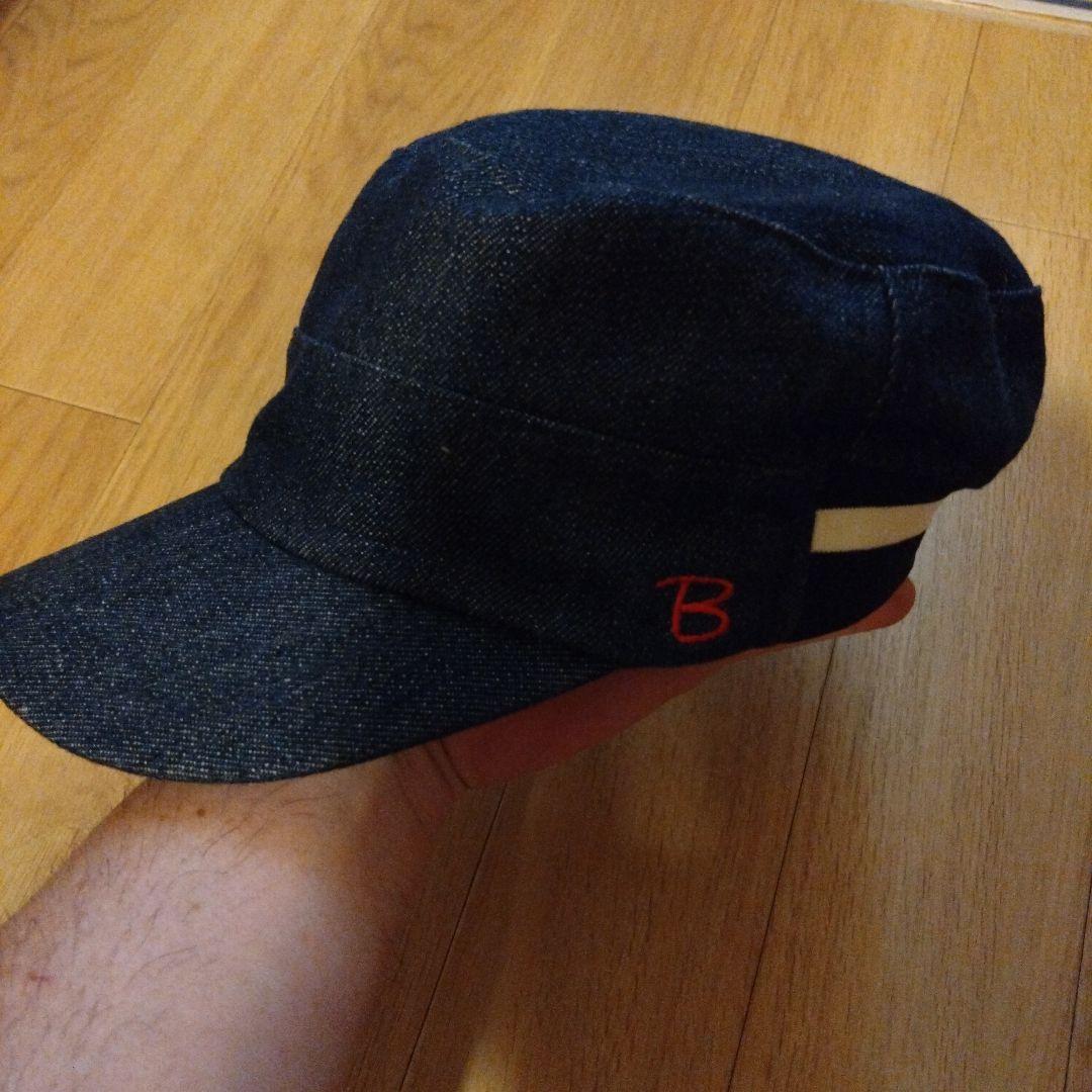 Used BEAMS Denim work cap with B logo embroidery