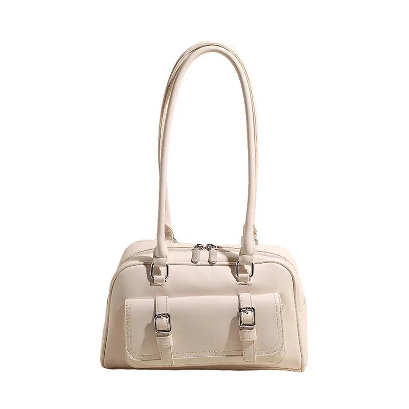 Vintage Luxury PU Leather Ladies Handbags Fashi Commute Women's Business Shoulder Bags Underarm Bag Female Large Tote Purse
