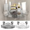 Bathroom Suction Cup Rack Punch-free Wall-mounted Shelf Corner Toilet Storage Triangle Wash Basin Bathroom Rack N9K8
