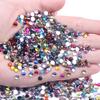 Half Beads Facets 4mm 10000pcs Resin Rhinestones for DIY Jewelry Bags Shoes Phone Case Decorations