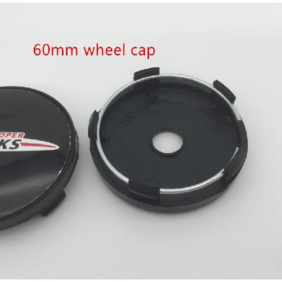 4pcs 56mm 60mm forMINI Car Emblem Wheel Hub Center Cap Badge Covers Sticker Decal Styling Accessories