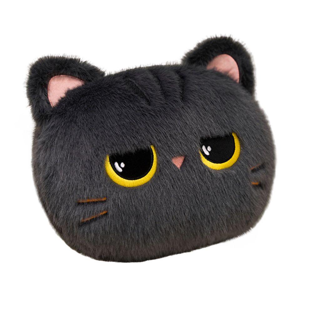 Plush Cat Plush Throw Pillow Super Soft Cat Stuffed Toy Black Cat Plush Toy Birthday Gifts