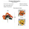 Vintage Artificial Marigold Flowers Faux Calendula Bouquet Simple Retro for Living Room Home Decor Vase Centerpiece Kit