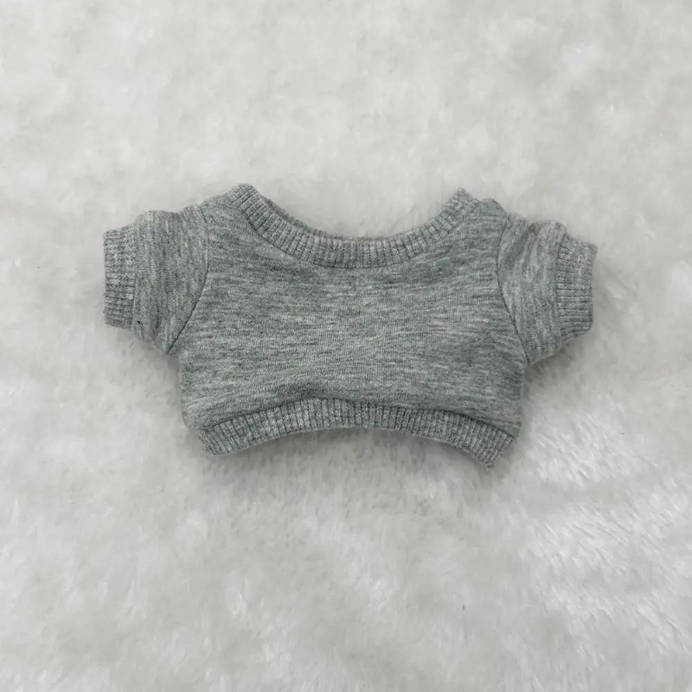 20Cm Doll Clothes Shirt Cotton Sweater Pants Solid Color No Attributes Doll Clothes Doll Accessories High Quality Diy Clothes
