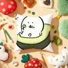 Japan Cute J-Joke Bear Christmas Pillow Case Plush Fabric Soft Double-Sided Printed Sofa Warm Winter Home Gift Cushion Cover