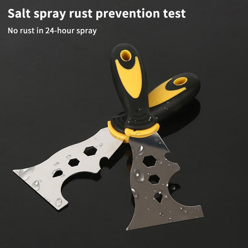 Multifun Putty Knife Scraper Thickened Stainless Steel Blade And Non Slip Handle For Home Renovation Wall Repair Paint Removal