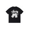 Stussy Short Sleeve T-Shirt Teens Loose Fit 270g Cotton Round Neck Casual Wear