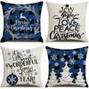 Living Room Christmas Decoration Pillowcase Nordic Style Christmas Tree Printed Cushion Festive Atmosphere Household Supplies