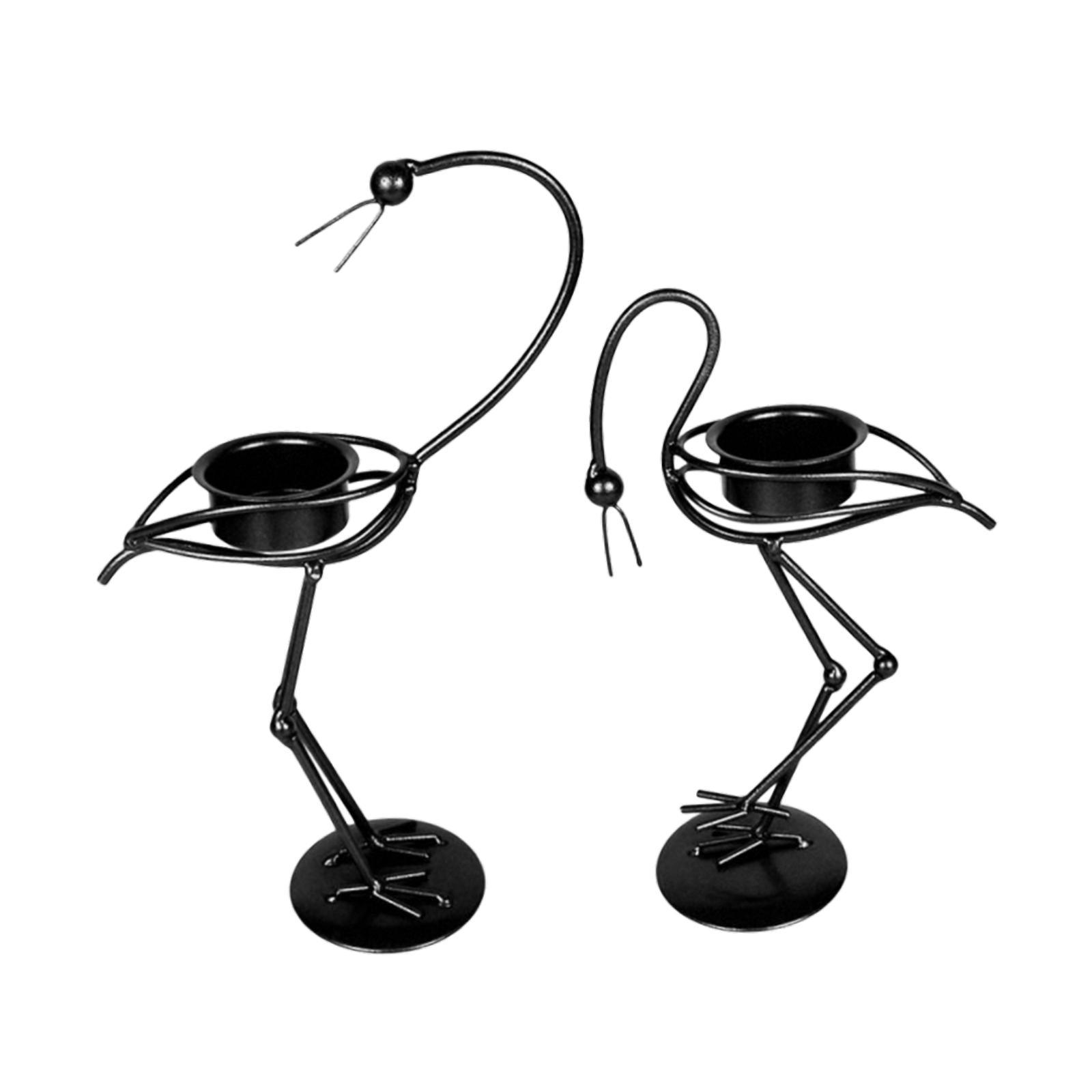 

2 шт. Подсвечники-канделябры для столбовых свечей для свадебного банкета чёрный