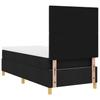 Boxspring Bed with Headboard Black 100 x 200 cm Fabric