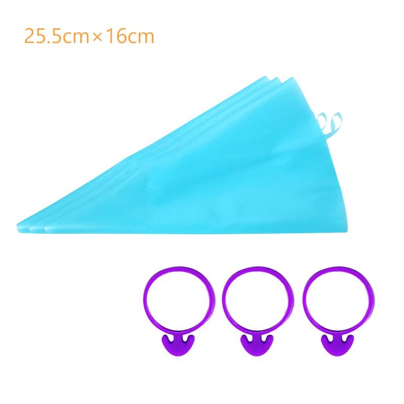 

Многоразовые кондитерские мешки 6 шт. Силиконовый кондитерский мешок для глазури/глазури Профессиональные инструменты для украшения тортов Инструменты для глазури