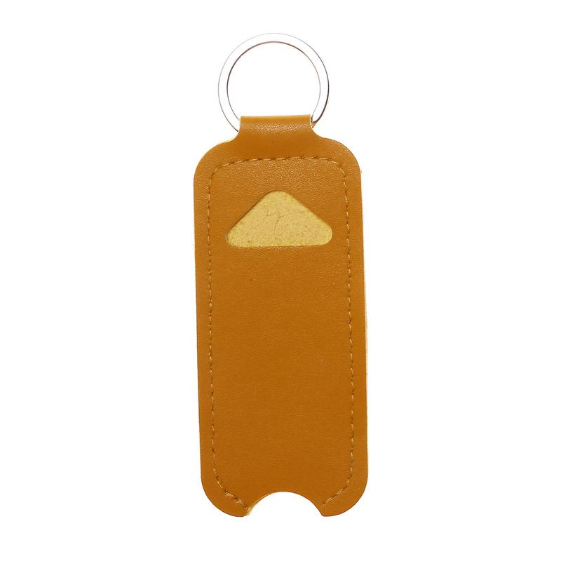 Pu Leather Chapstick Pouch Keys Ring Lipstick Lip Gloss Bag Keychain Holder Portable Lip Balm Bottle Packaging Cover Key Chain