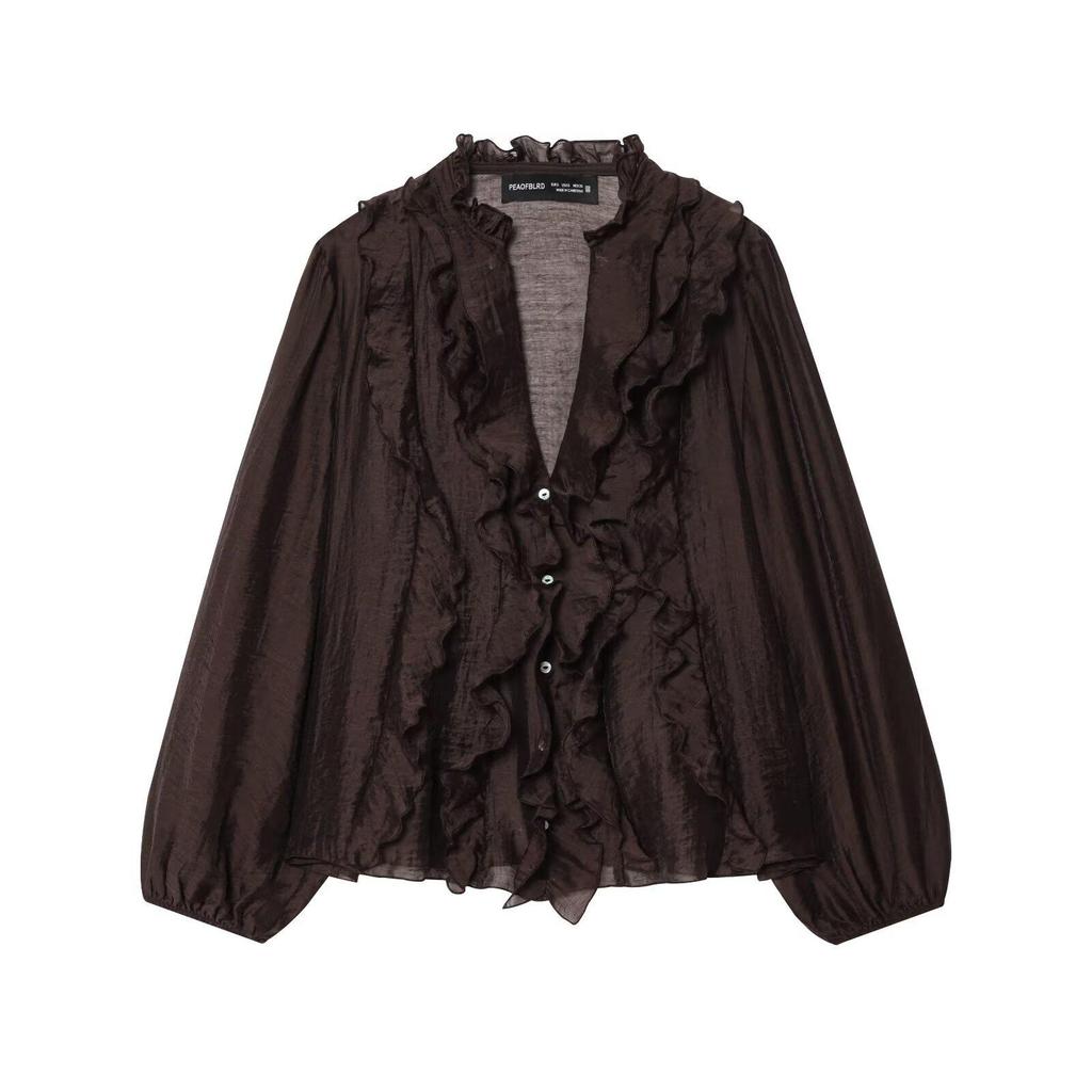 Women's High-End Lace Layered Blouse - Little Fragrance Style