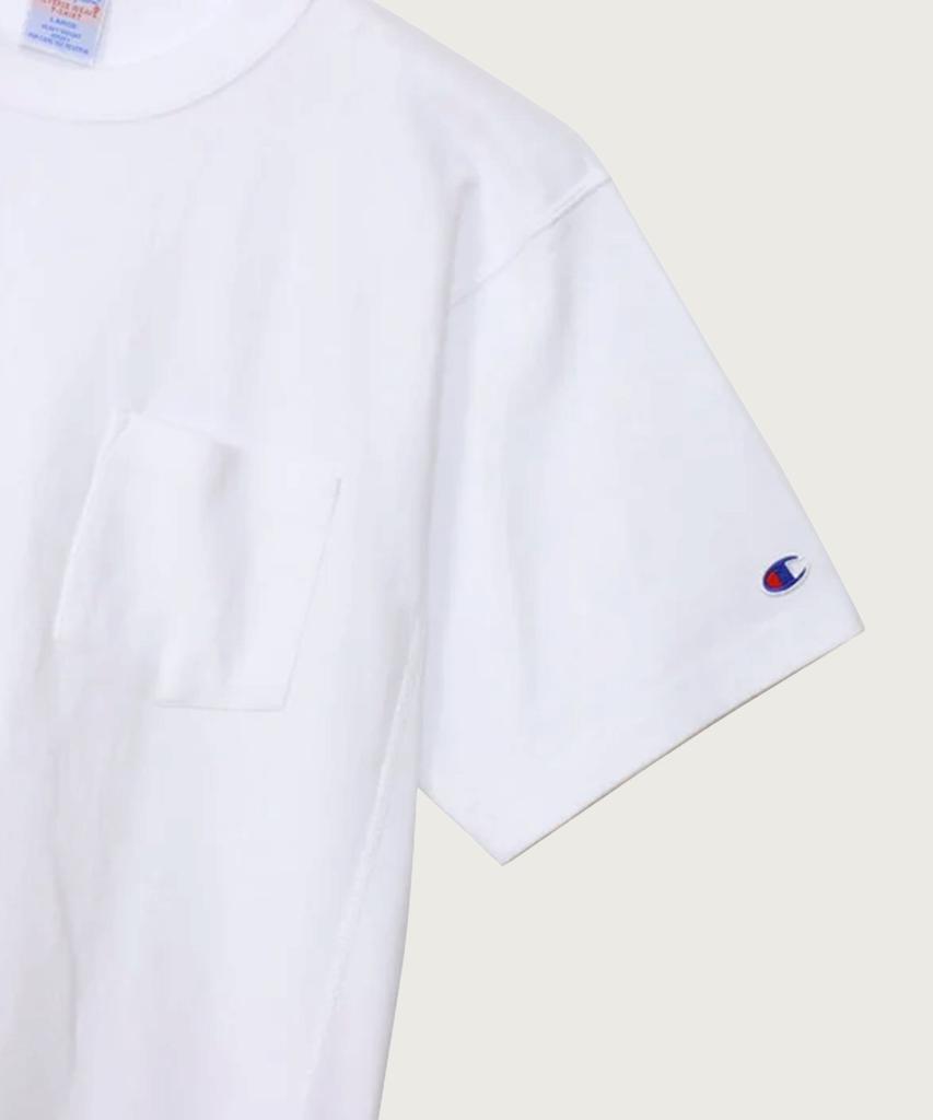 CHAMPION Reverse Weave Loose Fit Pocket Short Sleeve T-Shirt White