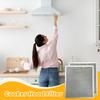 2Pcs 5 Layer Aluminium Mesh Range Hood Replaent Filter Grey