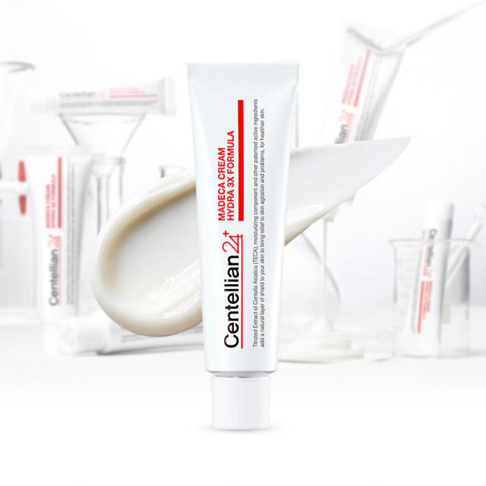CENTELLIAN24 Madeca Cream Hydra 3X Formula (50ml) – Soothing & Hydrating Cream with TECA, Cica & Triple Hyaluronic Acid, Korean