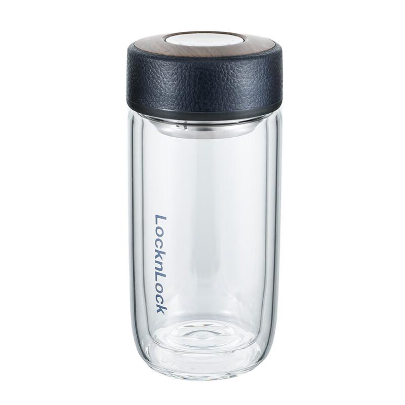 LocknLock Double-Walled Glass Tea Infuser Tumbler