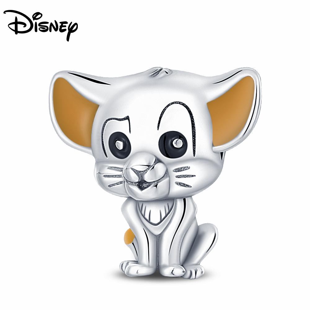 

Disney Charms 925 Silver Stitch&Mickey Pendants Bead Fit 3mm Bracelet Or Necklace Women DIY Luxurious Birthday Jewelry Gift