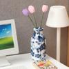 1:12 Dollhouse Vase Doll House Vase Vessel Vase Mini Vase Blue & White Porcelain with A Strong Chinese Style Decorat