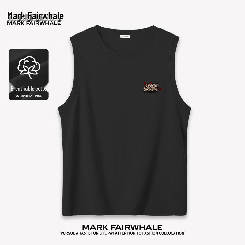 Mark Fairwhale Men's Heavyweight Cotton Animal Print Sleeveless T-Shirt