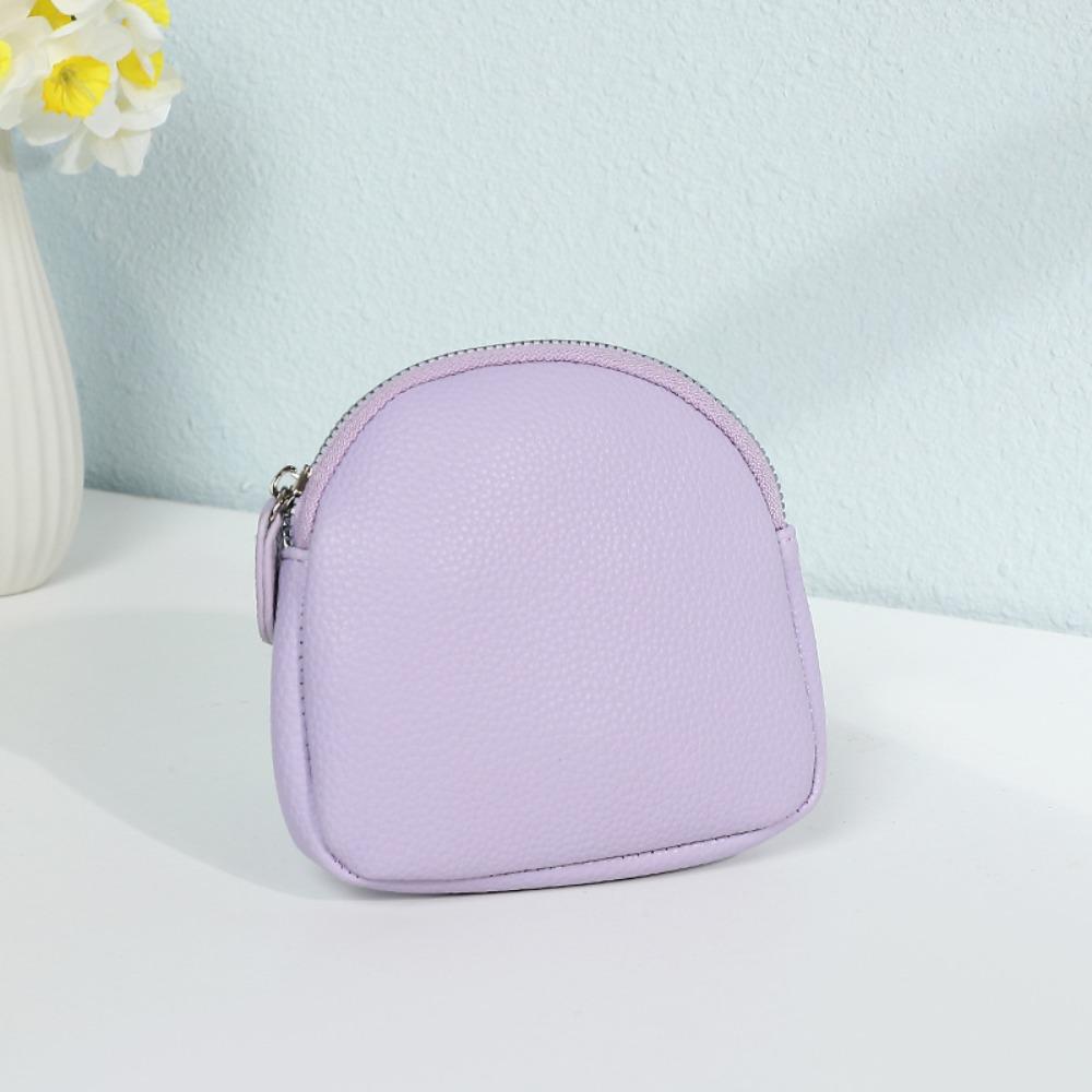 New PU Leather Women Short Wallet Solid Color Large Capacity Coin Purse Zipper Design Card Bag Holder Women Men