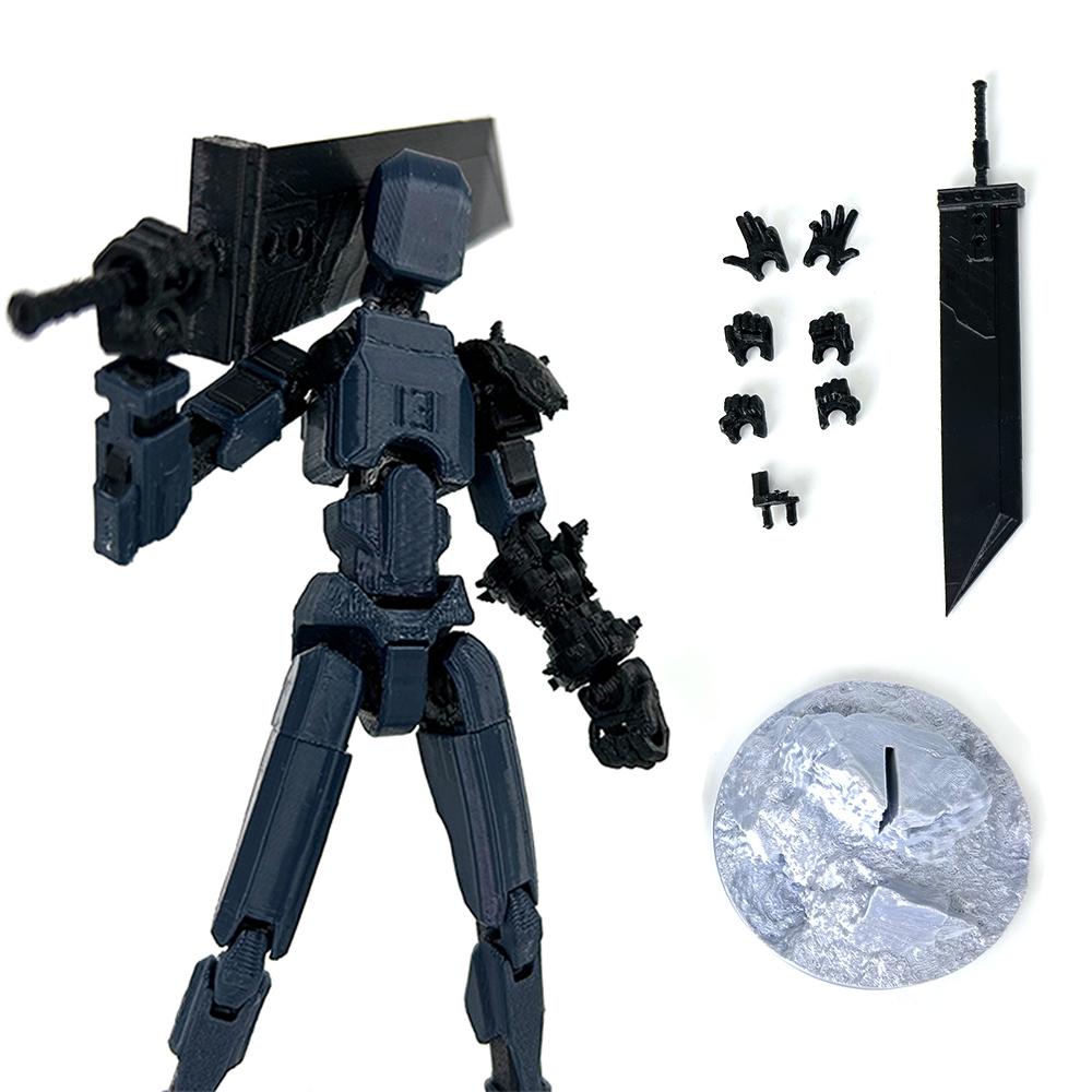 

3D Printed Dummy 13 Limited Base Version Multi-Jointed Movable Mannequin Shapeshift Robot 3.0 Action Figures Toys Gifts