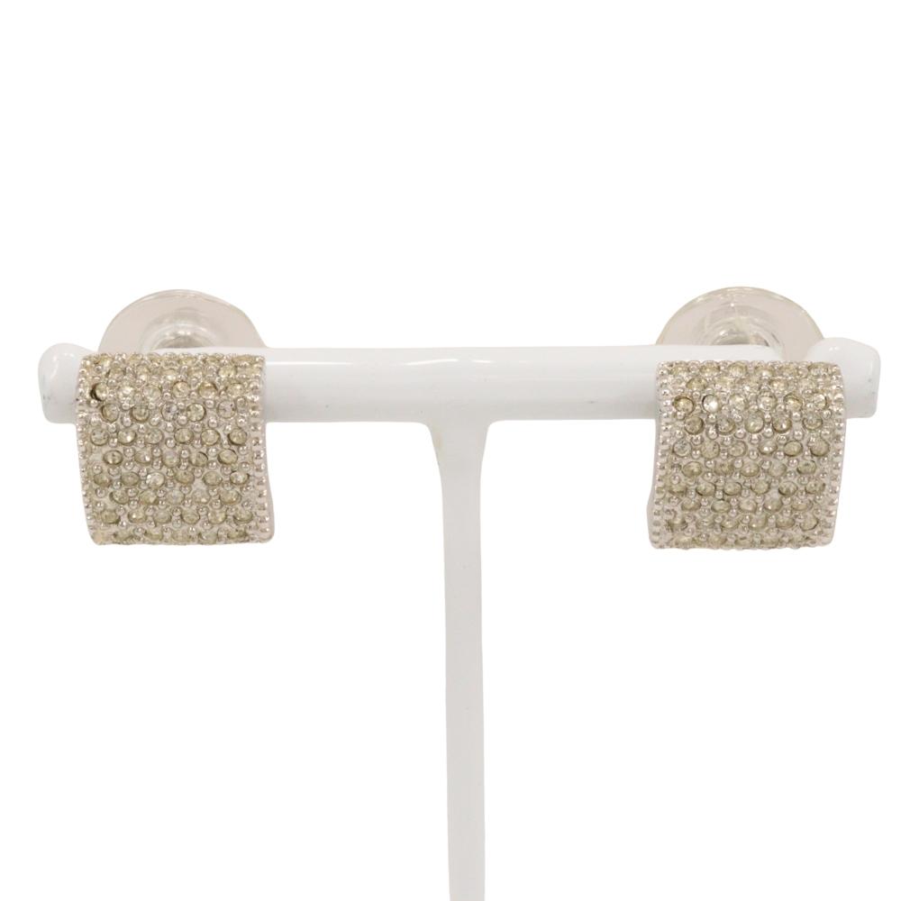 

Dior Square Piercing Silver metallic/Rhinestone Square 9g Women Used