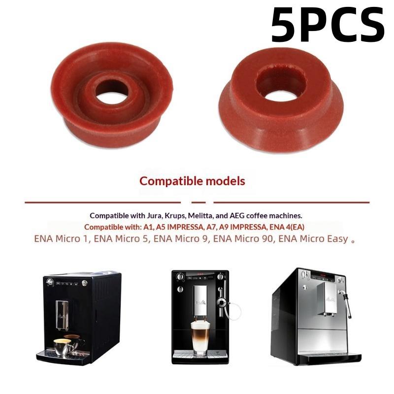 5/10 Stück Hitzebeständige Auslaufsichere Silikon Kaffeemaschinen Dichtungsringe Ersatz für Krups Siemens