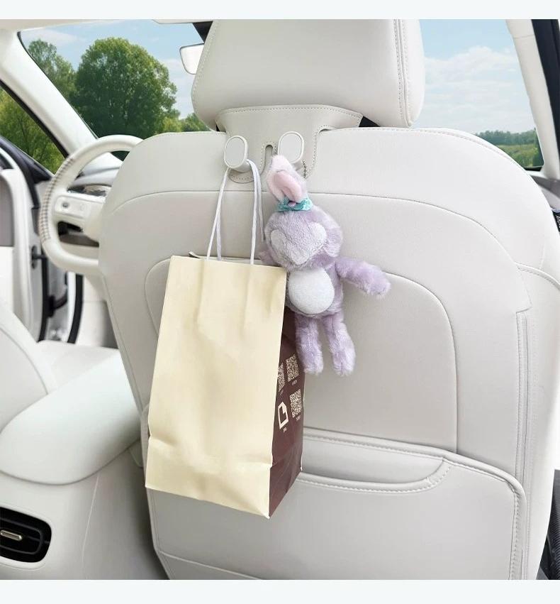 For 2026 GWM ORA 5 Car Seat Back Hooks, Multi-functional Rear Seat Hanger, Bag Organizer Storage Hook Auto Interior Accessories 7HD