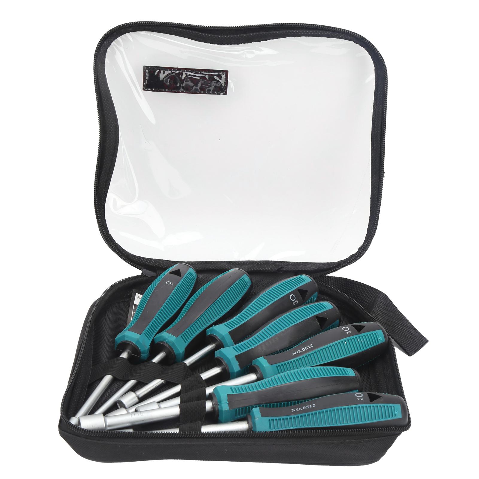 

7Pcs Hex Socket Screwdriver Set with NonSlip Handle Wrench Steel Hardware Tools