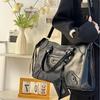High-End Motorcycle Bag Handbag Niche Design Women's Bag Handheld Shoulder Crossbody Large Capacity Commuter Trendy Bag