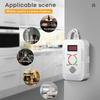 LCD Display Gas Detection System Temperature Humidity Sensors Plugs & Play Gas Alarm  Home Office