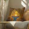 Buddhism Pillow Case Pillowcase, Double-Sided Printed, Sofa Cushion, Bedroom Headboard