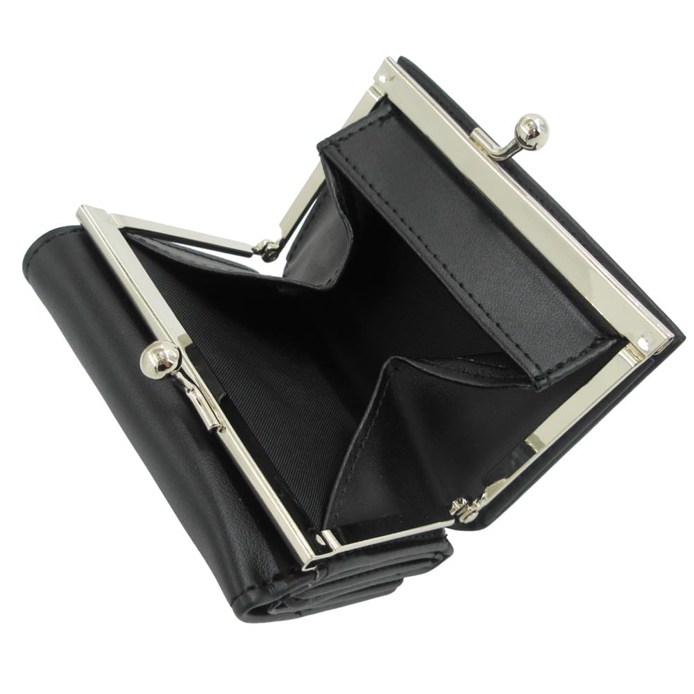 Snoopy Geldbörse 75. Schwarz Dreifach