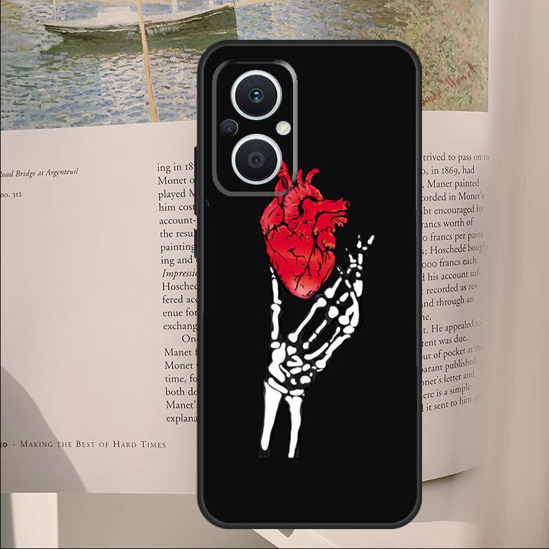 

Love Death Cross Pray Hands Art Cover For OPPO Reno 14F 11F 12F 13F 10 11 12 13 14 Pro 7 8 Lite OPPO Find X6 X8 X9 Pro Case OPPO Reno8 5G