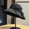 Korean-style bowknot wide-brimmed sun hat for women, summer sun hat that makes the face look smaller, suitable for vacations, outdoor sun protection,