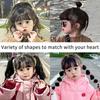 100 Pcs/Bag Girls Lovely Candy Cartoon Colors Solid Elastic Hair Bands Children Cute Srunchies Rubber Bands Kid Hair Accessories