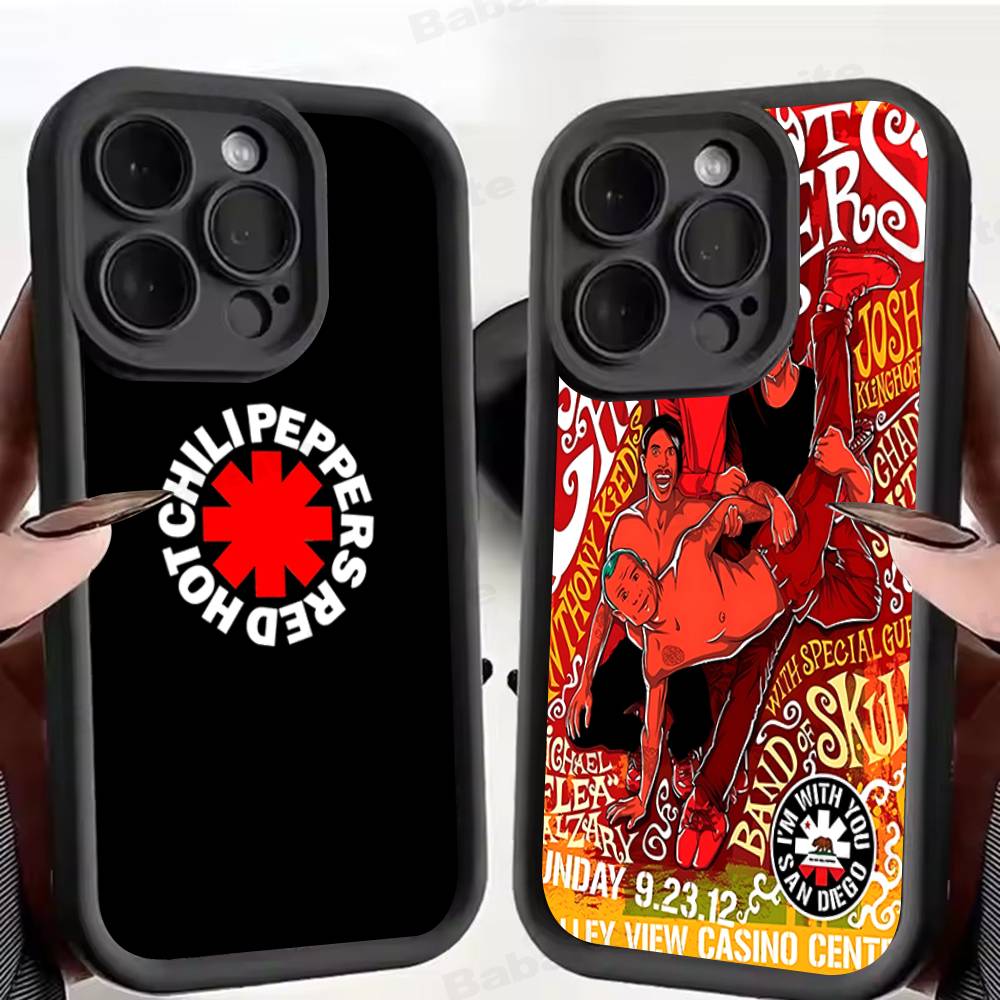 Red Hot Chili P-Peppers Band Phone Case For IPhone 17 16 15 14 13 12 11 Pro Max 16E Plus INS Soft Cover