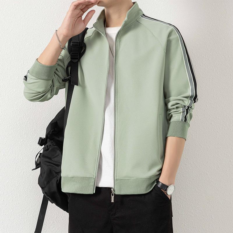 

Пальто для мужской весны и осени, новое, ветровка с воротником-стойкой на три планки, повседневная куртка, топ, мужской костюм 5XL