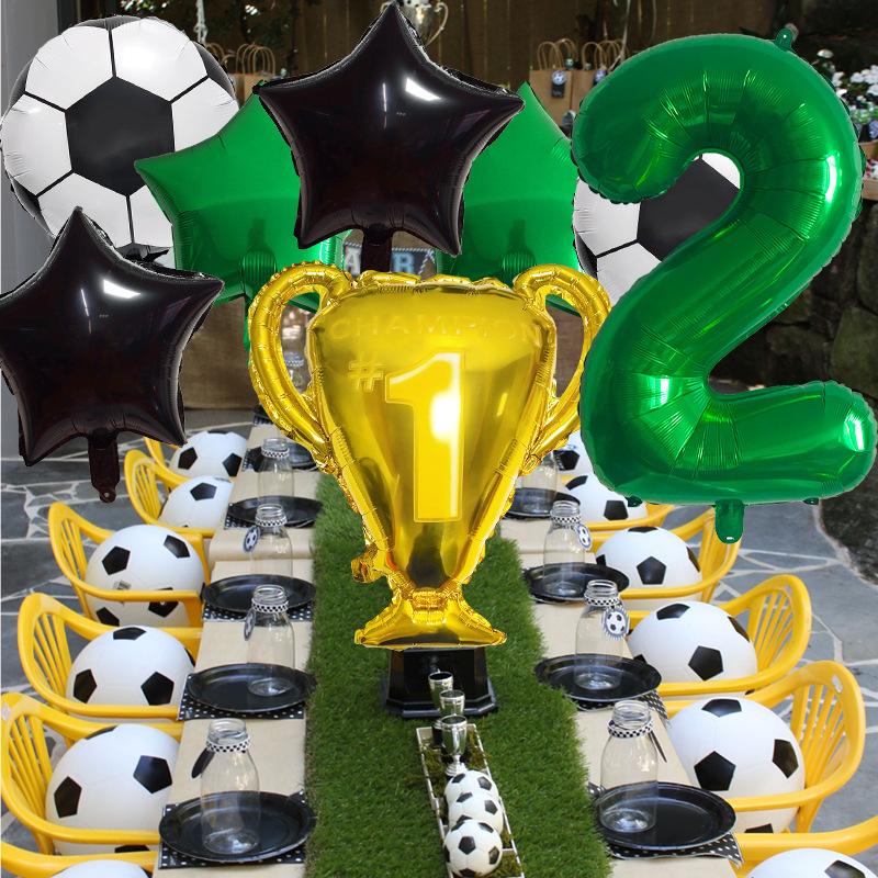 Football Champion Trophy Balloon Set World Cup Themed Party Decoration Children'S Birthday Party Photo
