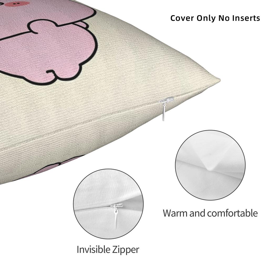 Asamimichaan Cute Asamimi Pillowcase Polyester Cushion Cover Decor Pillow Case Cover Home Dropshipping 40*40Cm