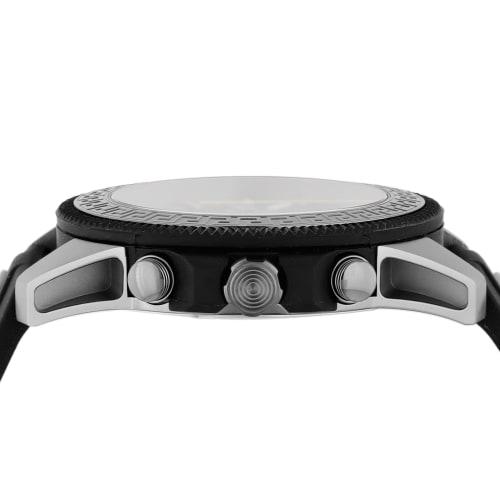 Versace GRECA ACTION CHRONO Watch, VE3J00322, Men's, Yellow, Black Dial, Stainless Steel, Sapphire Crystal, Quartz Movement, 45mm, Swiss Made