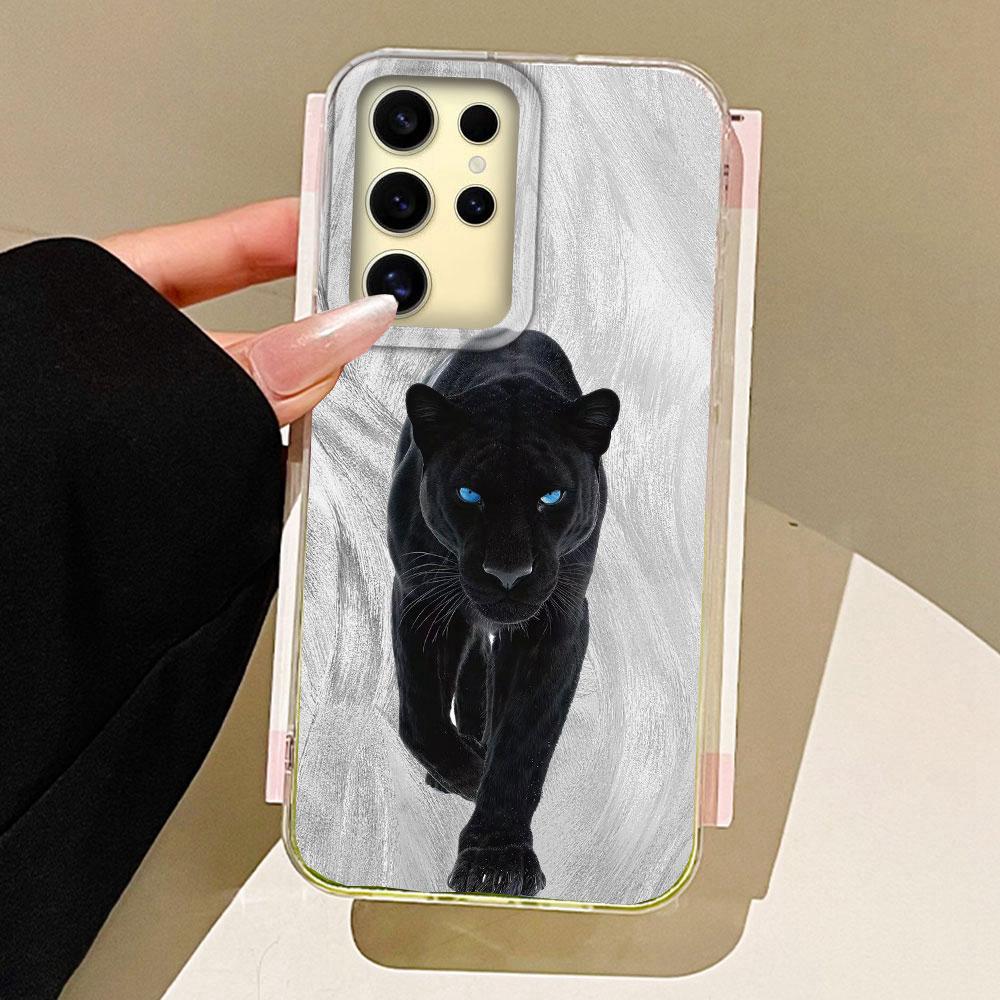 

Gold Snake Print Feather Texture Phone Case for Samsung Galaxy S25 S24 S23 S22 S21 FE Plus Ultra Shell Animals Silicone Cover Samsung Galaxy S23 Plus