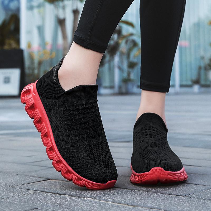Fashion 2024 Autumn Men's Shoes Breathable Mesh Casual Elastic Socks Sports Shoes with Thick Sole Platform Running Shoes Trainer Men