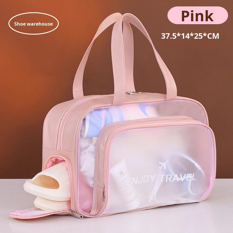 Cross-border New Arrival Waterproof PVC Material Swimming Bag Dry Wet Separation Beach Fitness Sports Bag Cube Shape Storing