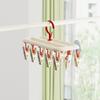 Rotatable 360° Clothes Drying Racks, Strong Windproof Non-Slip Multi-Clip Design, Appropriate Spacing Durable PP Clips, for Balcony Clothes Socks