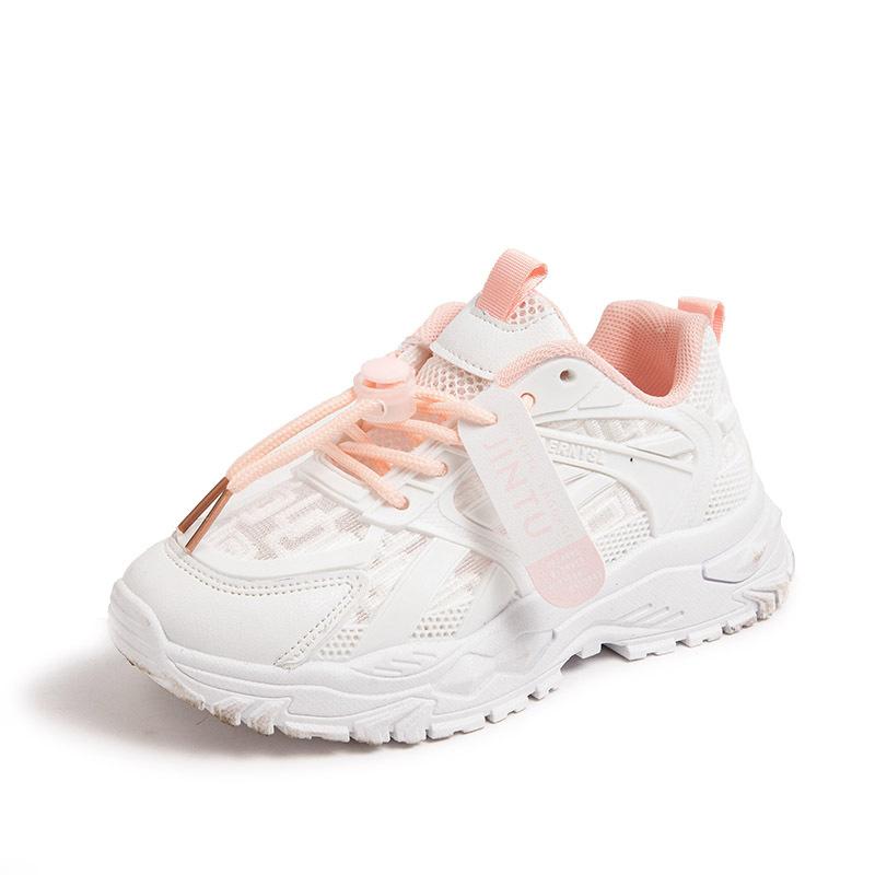 Girls shoes spring and autumn breathable new girls dad shoes medium older children little girls sports shoes children's mesh shoes