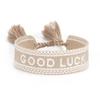 Handmade European Style Embroidered Love Bracelet with Tassels for Girls