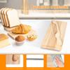 1Set Bread Knife and Cutting Board Set Multipurpose Bread Slicing Tools Embedded Bread Knife for Homemade Breads Kitchen Gadgets