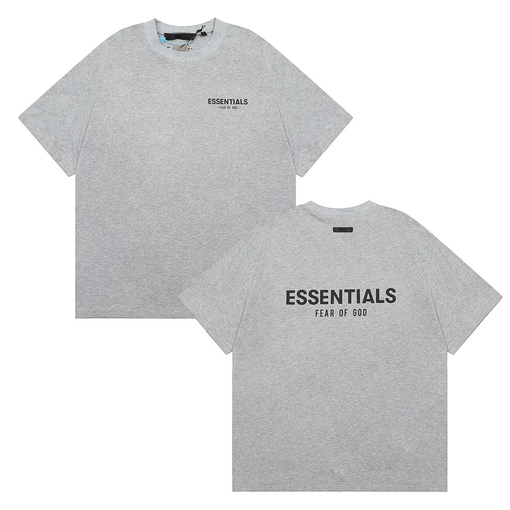 Fear of God T-shirt Oversize Essentials Stampa Lettere sul Retro Uomo Donna Cotone Puro Casual Manica Corta 3 Colori
